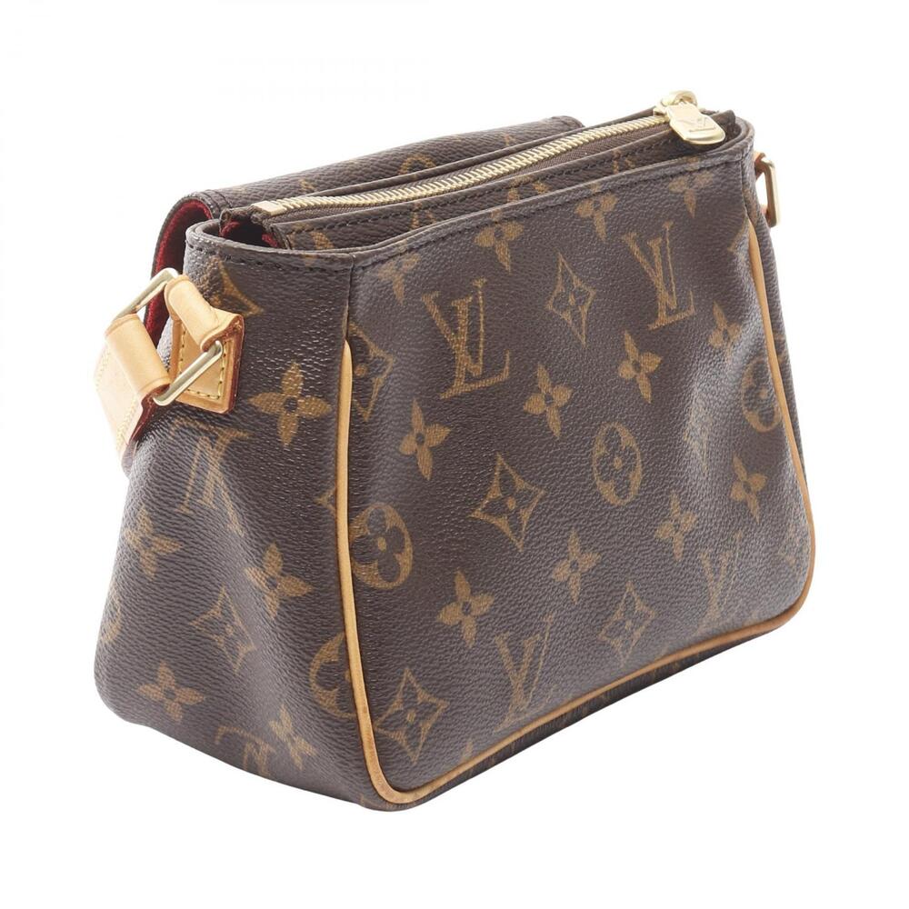 Louis Vuitton Cite Bag Monogram Canvas Shoulder Leather Viva Brown